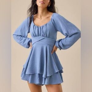 🖤 NWT Altar’d State Iris Crossover Waist Romper